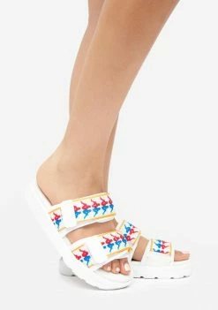 Kappa White 222 Banda Aster 3 Slides Sandals