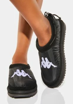 Kappa Black Authentic Mule 3 Slippers