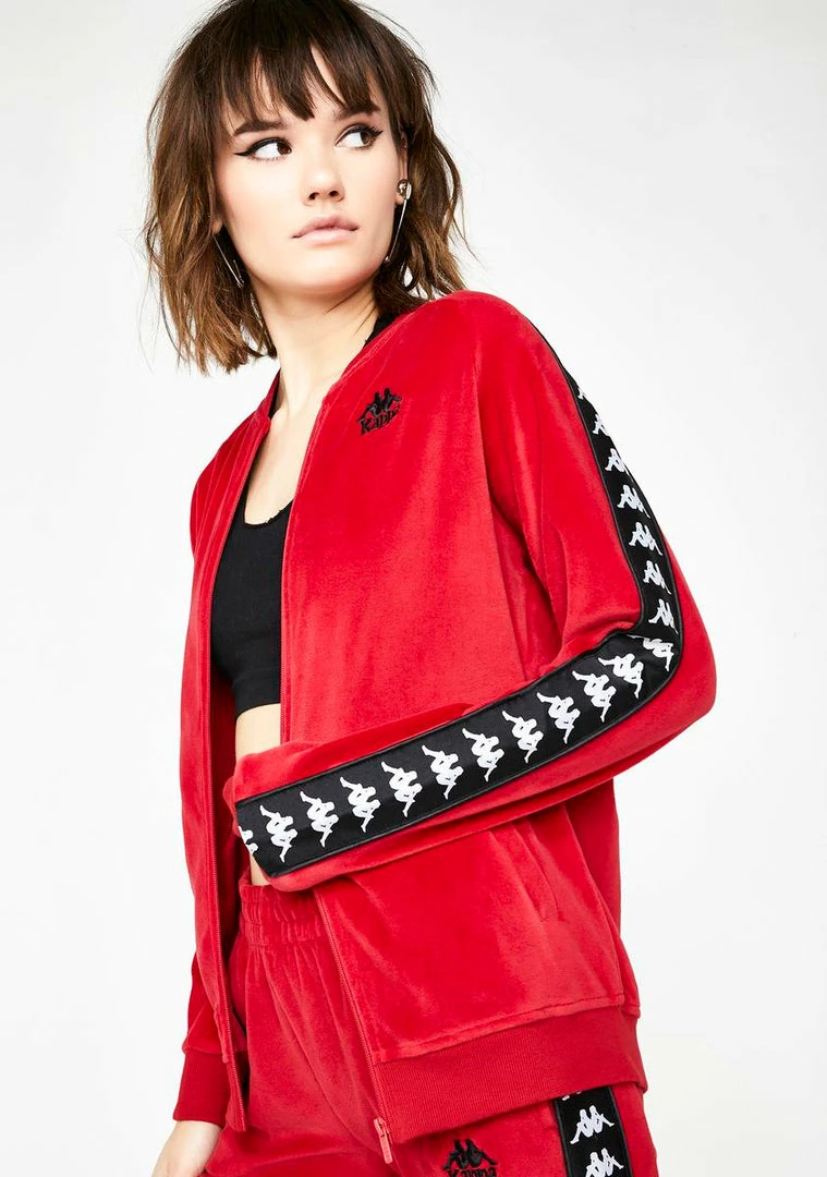 Discount β€οΈ Kappa Authentic Mivvie Velour Jacket Outerwear π 4 Kappa Authentic Mivvie Velour Jacket Outerwear