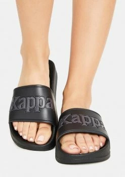Kappa Black 222 Banda Adam 17 Slide Sandals
