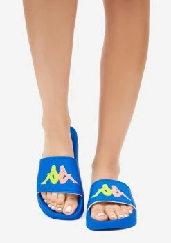 Kappa Blue Authentic Adam 4 Slides Sandals