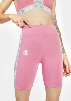 Kappa Active Pink 222 Banda Utuado Biker Shorts