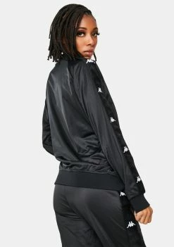 Kappa Black 222 Banda Blaston Track Jacket Outerwear