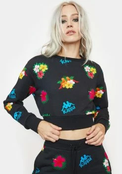 Kappa Tops Black Authentic Denpassar Sweatshirt