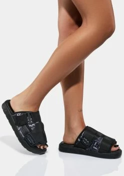 Kappa Black Authentic Nuuk 1 Slide Sandals