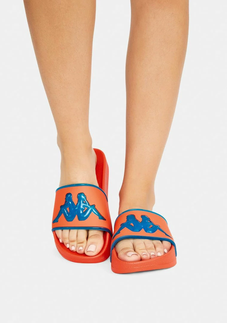 Buy π Kappa Red Azure Authentic Aqua 1 Slide π©΄ Sandals π 4 Kappa Red Azure Authentic Aqua 1 Slide Sandals