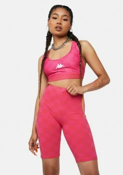 Kappa Active Fuchsia White Authentic Pop Emiaza Bike Shorts