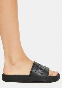 Kappa Black 222 Banda Adam 17 Slide Sandals