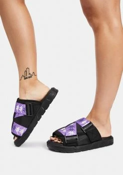 Kappa Black Lilac 222 Banda Mitel 7 Sandals