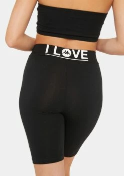 Kappa Black Authentic Chorzow Bike Shorts Active