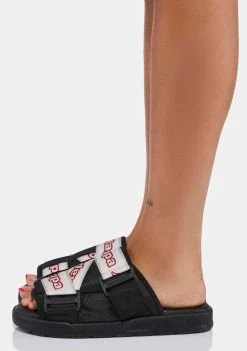 Kappa Red Logo Tape Kalpi Sandals