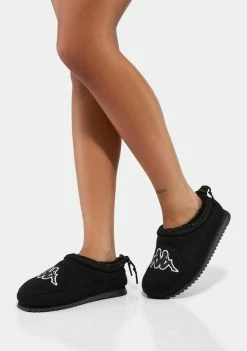 Kappa Flats Black Logo Tasin Sneaker Mules