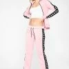 Kappa Pink 222 Banda Wastoria Alternating Trackpants Bottoms