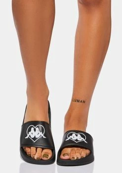 Kappa Black Authentic Aasiaat 1 Slide Sandals