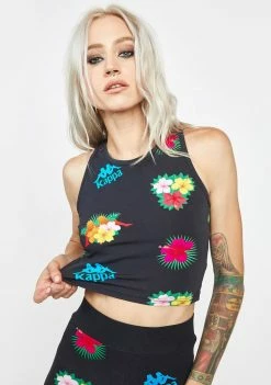 Kappa Active Black Authentic Maluku Crop Tank