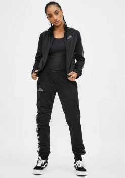 Kappa Black Logo Tape Alero Track Jacket