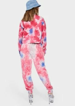 Kappa Pink Authentic Camda Tie Dye Sweatpants Bottoms