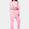 Kappa Bottoms Pink 222 Banda Wrastoria Track Pants