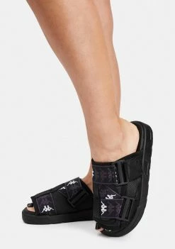 Kappa Black Gray 222 Banda Mitel 1 Sandals