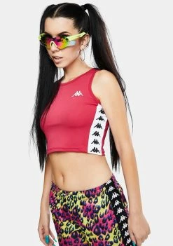 Kappa Tops Red 222 Banda Atvan Crop Tank