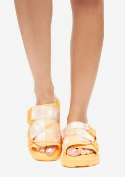 Kappa Orange 222 Banda Mitel 7 Slides Sandals