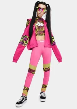 Kappa Tops Fuchsia Authentic Delia Graphik 2 Zip Up Hoodie