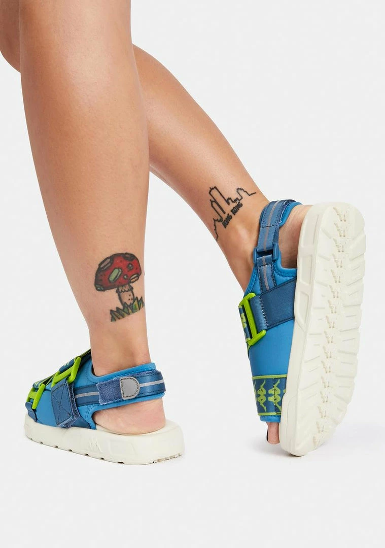 Deals π Kappa Blue Lime 222 Banda Mitel 2 π©΄ Sandals β 6 Kappa Blue Lime 222 Banda Mitel 2 Sandals