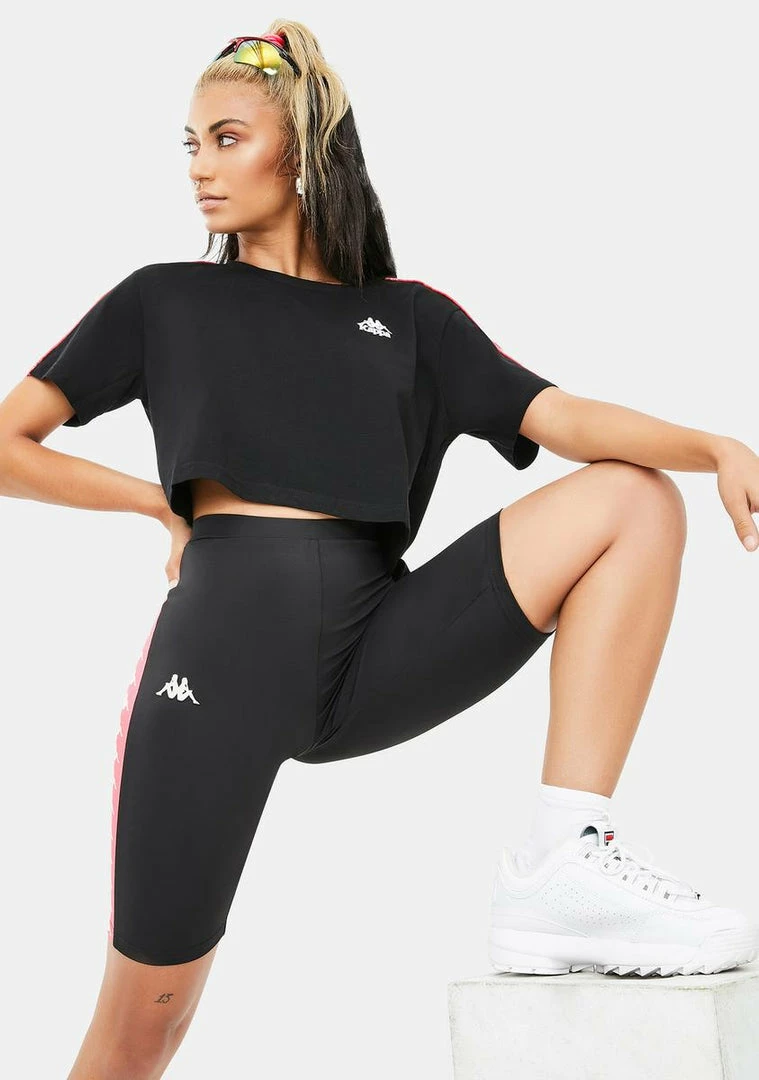 Buy π Kappa Active Black Red 222 Banda Cicles Biker Shorts π 4 Kappa Active Black Red 222 Banda Cicles Biker Shorts