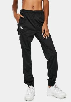 Kappa Black 222 Banda Wrastory Logo Joggers
