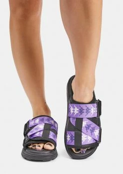 Kappa Black Lilac 222 Banda Mitel 7 Sandals