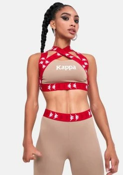 Kappa Brown 222 Banda Tibey Bra Top Active