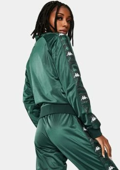 Kappa Outerwear Green 222 Banda Blaston Track Jacket