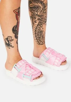 Kappa Sandals Pink 222 Banda Mitel 1 Slides
