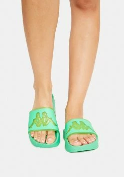 Kappa Green Ash Authentic Aqua 1 Slide Sandals