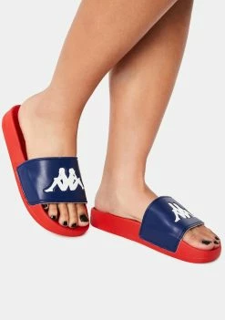 Kappa Blue Red Authentic Adam 2 Slides Sandals