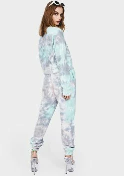 Kappa Bottoms Blue Authentic Camda Tie Dye Sweatpants