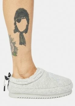 Kappa Gray Logo Tasin Sneaker Mules