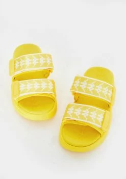 Kappa Sandals Yellow 222 Bander Aster 1 Logo Slides