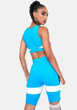 Kappa Blue Authentic Football Lampung Bike Shorts