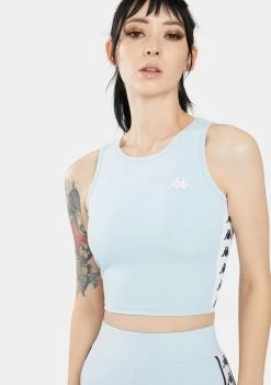 Kappa Active Baby Blue 222 Banda Atvan Crop Tank