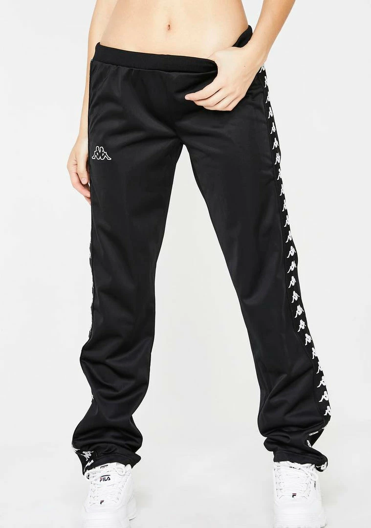 Best Pirce π Kappa Bottoms Black 222 Banda Wastoria Trackpants π 3 Kappa Bottoms Black 222 Banda Wastoria Trackpants