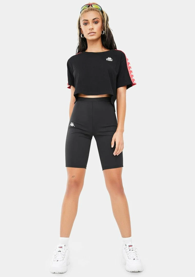 Buy π Kappa Active Black Red 222 Banda Cicles Biker Shorts π 5 Kappa Active Black Red 222 Banda Cicles Biker Shorts