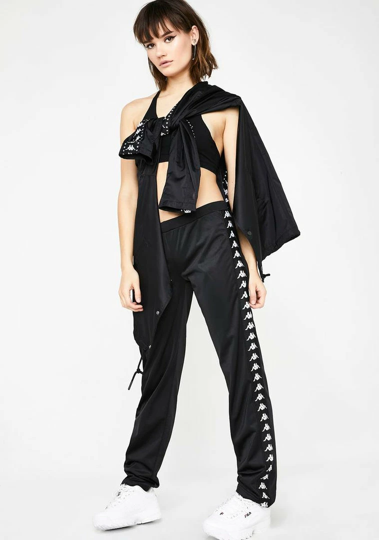 Best Pirce π Kappa Bottoms Black 222 Banda Wastoria Trackpants π 4 Kappa Bottoms Black 222 Banda Wastoria Trackpants