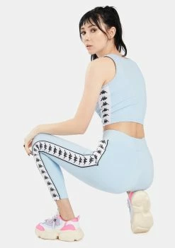 Kappa Blue 222 Banda Barrio Leggings Active