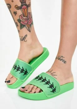 Kappa Green 222 Banda Adam 12 Slides Sandals