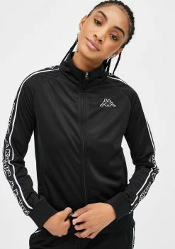 Kappa Black Logo Tape Alero Track Jacket