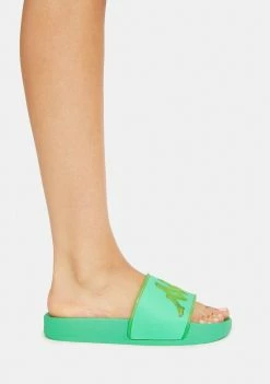 Kappa Green Ash Authentic Aqua 1 Slide Sandals